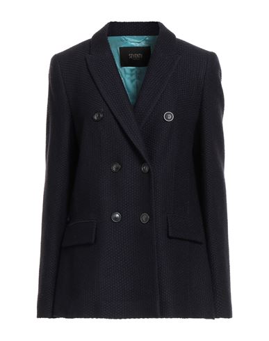 Seventy Venezia Woman Blazer Midnight Blue Size 8 Virgin Wool, Acrylic In Blue