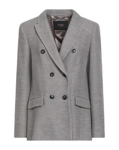 Seventy Venezia Woman Blazer Grey Size 8 Virgin Wool, Acrylic In Gray
