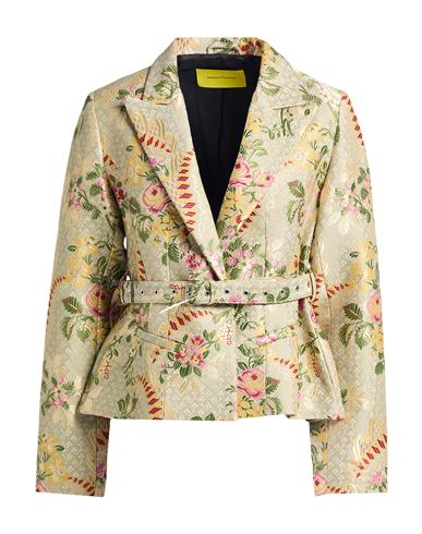 Marques' Almeida Woman Blazer Beige Size L Viscose, Cotton, Polyester In Sand