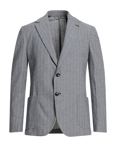 Liu •jo Man Man Blazer Grey Size 38 Cotton, Polyester, Elastane In Gray