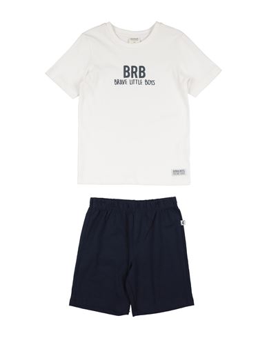Birba Babies'  Toddler Boy Co-ord Midnight Blue Size 7 Cotton In White