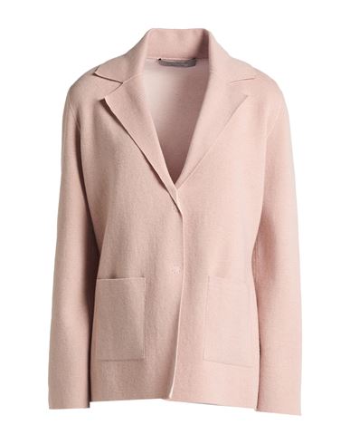 D Exterior D. Exterior Woman Blazer Blush Size L Merino Wool, Synthetic Fibers, Cashmere, Silk, Elastane In Pink