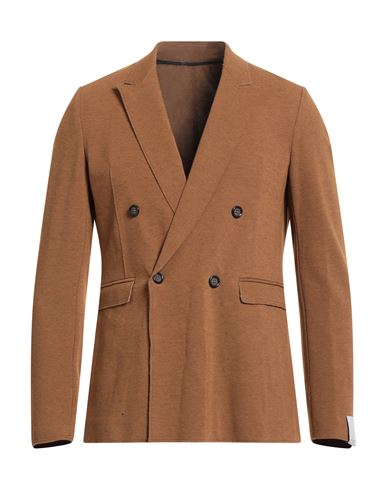 Paolo Pecora Man Blazer Brown Size 42 Viscose, Wool, Polyamide, Elastane In Brown