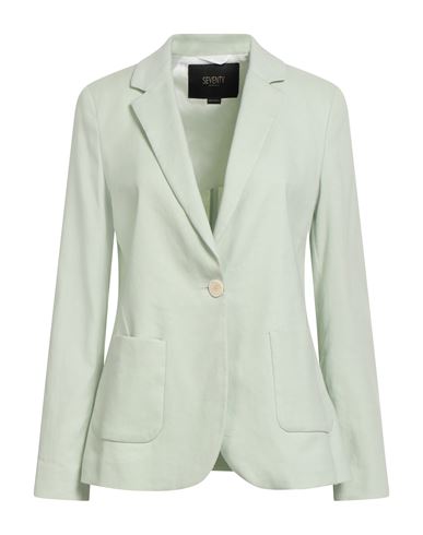 Seventy Venezia Woman Blazer Light Green Size 6 Linen, Cotton, Elastane