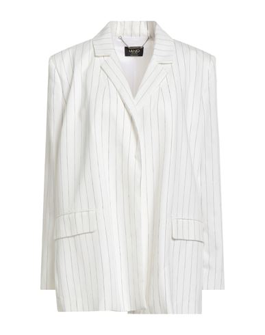 Liu •jo Woman Blazer Off White Size 6 Viscose, Polyamide, Linen In White