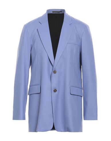 Grifoni Man Blazer Light Blue Size 40 Wool, Elastane In Blue