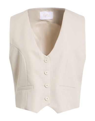 Lokita Milano Woman Tailored Vest Light Grey Size L Polyester, Viscose, Elastane In Neutral