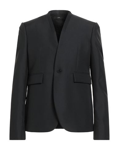 Sapio Man Blazer Black Size 44 Recycled Polyester In Black