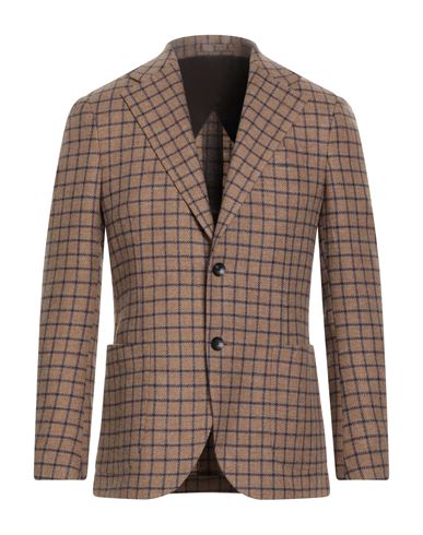 Lardini Man Blazer Camel Size 42 Wool In Sand