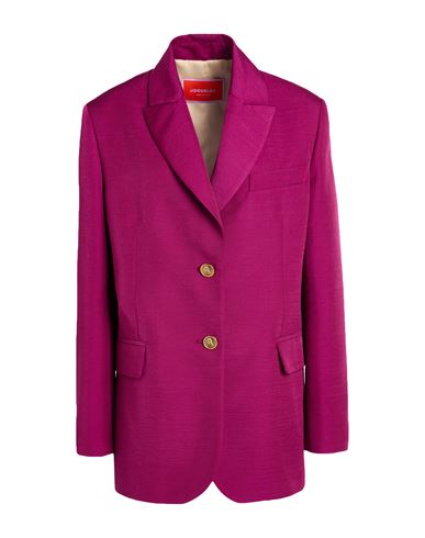 La Doublej La Double J Woman Blazer Plum Size S Wool, Polyamide In Purple
