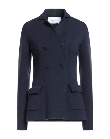 Fabiana Filippi Woman Blazer Midnight Blue Size 6 Virgin Wool In Black