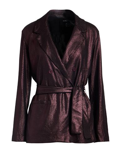 Majestic Filatures Woman Blazer Dark Purple Size 1 Viscose, Elastane In Burgundy