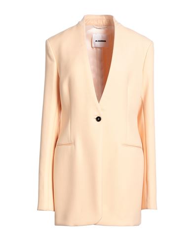 Jil Sander Woman Jacket Cream Size 6 Virgin Wool In Yellow