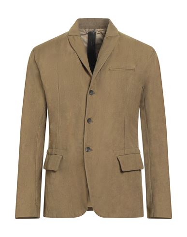 Masnada Man Blazer Military Green Size 42 Cotton, Wool, Metal In Green