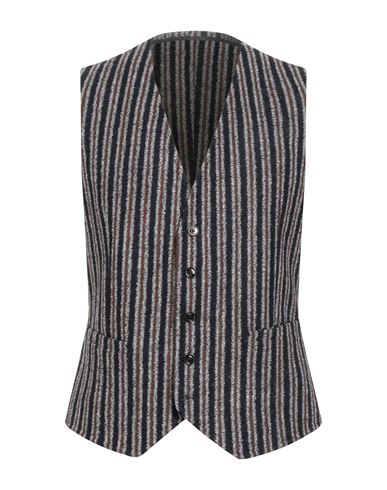 Windsor . Man Tailored Vest Midnight Blue Size 42 Virgin Wool, Polyacrylic, Polyester In Gray