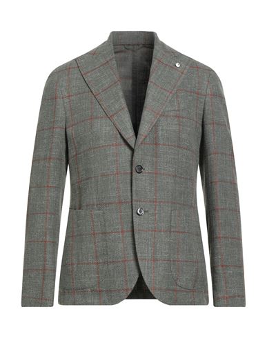 L.b.m 1911 L. B.m. 1911 Man Blazer Dark Green Size 40 Cotton In Green