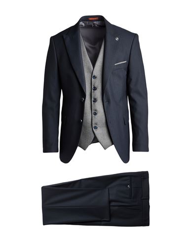 Suit Sartoria Man Suit Midnight Blue Size 44 Polyester, Wool, Elastane In Blue