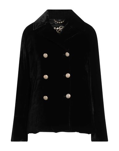 Sealup Woman Jacket Black Size 8 Viscose, Polyamide In Black