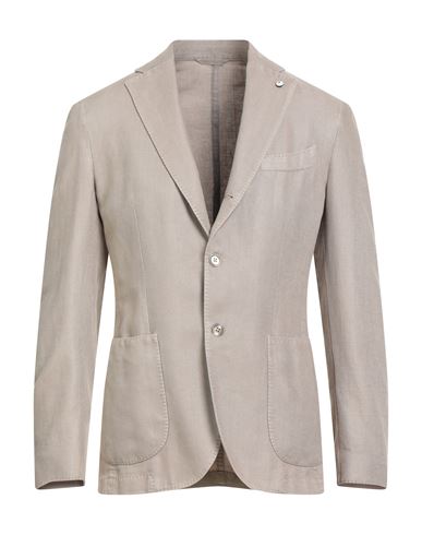 L.b.m 1911 L. B.m. 1911 Man Blazer Beige Size 38 Cotton, Linen In Gray