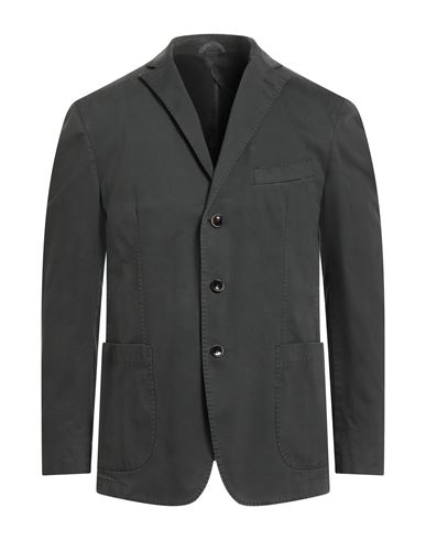 Bagnoli Sartoria Napoli Man Blazer Grey Size 44 Cotton, Elastane In Gray