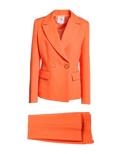 Gai Mattiolo Woman Suit Orange Size 10 Polyester, Elastane In Orange