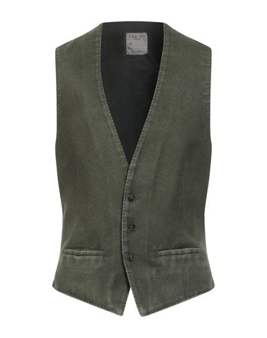 L.b.m 1911 L. B.m. 1911 Man Tailored Vest Military Green Size 42 Wool In Green
