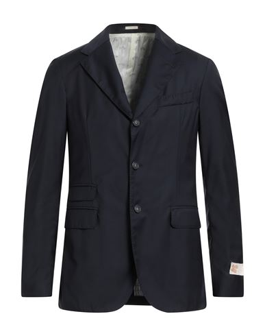 Massimo Alba Man Blazer Midnight Blue Size 40 Wool In Blue