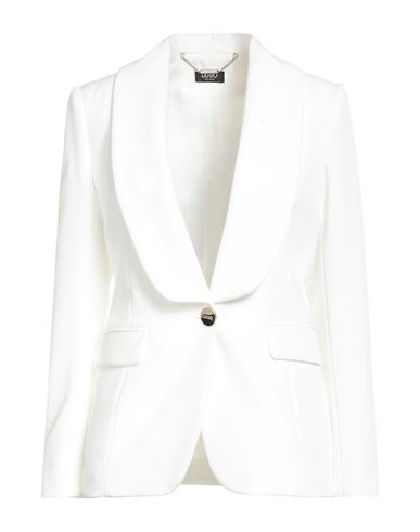 Liu •jo Woman Blazer White Size 6 Polyester, Elastane In White