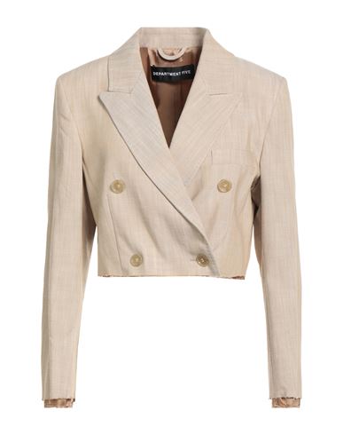 Department Five Department 5 Woman Blazer Beige Size 8 Viscose, Polyester, Natural Rubber In Sand