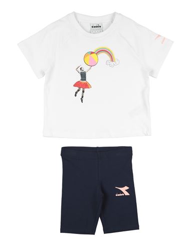 Diadora Toddler Girl Co-ord White Size 6 Cotton In Multi