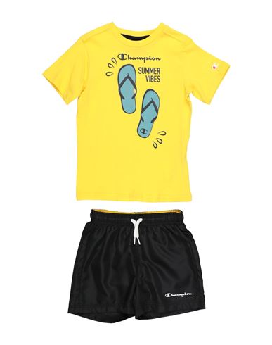 Champion Toddler Boy Tracksuit Yellow Size 7 Cotton In Yellow