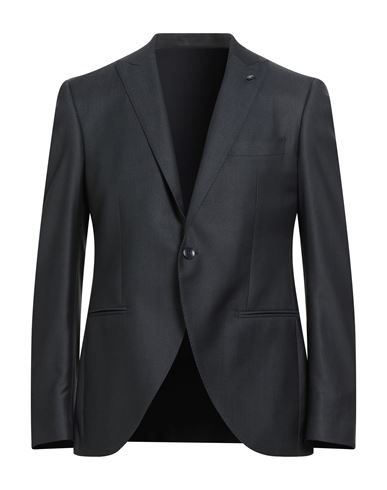 Luigi Bianchi Mantova Flirt Man Blazer Charcoal Size 42 Wool, Silk In Black