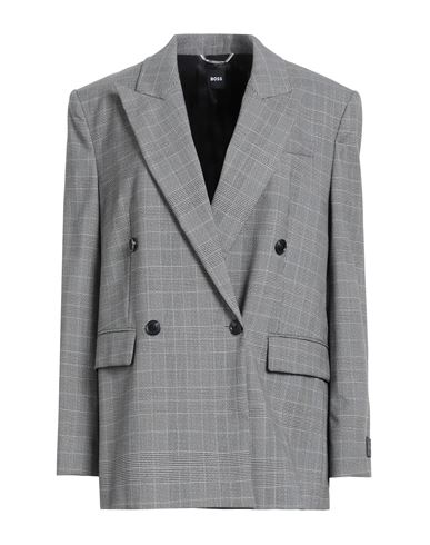 Hugo Boss Boss Woman Blazer Black Size 10 Virgin Wool, Polyester, Elastane In Black