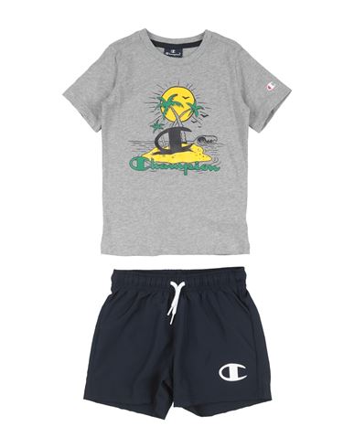 Champion Toddler Boy Tracksuit Grey Size 7 Cotton, Polyester In Gray