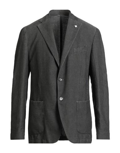Luigi Bianchi Mantova Man Blazer Grey Size 42 Linen, Cotton In Gray