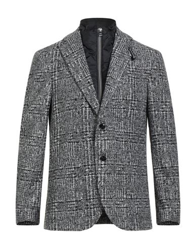 Baldessarini Man Jacket Grey Size 46 Polyacrylic, Virgin Wool, Polyester In Gray