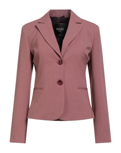 Liu •jo Woman Blazer Antique Rose Size 4 Polyester, Viscose, Elastane In Pink