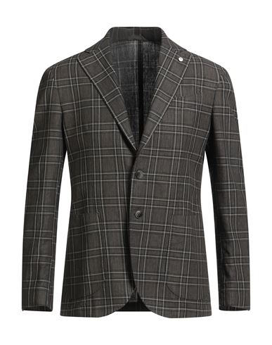 L.b.m 1911 L. B.m. 1911 Man Blazer Grey Size 42 Linen, Cotton In Gray
