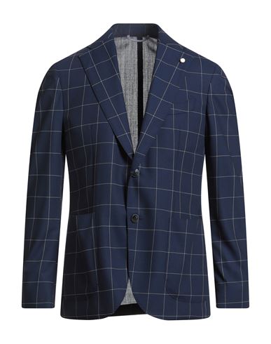 Luigi Bianchi Mantova Man Blazer Blue Size 40 Wool In Blue