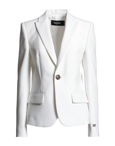 Dsquared2 Woman Blazer White Size 10 Polyester