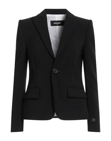 Dsquared2 Woman Blazer Black Size 6 Polyester In Black