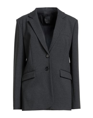 Pinko Woman Blazer Charcoal Size 10 Viscose, Nylon, Elastane In Gray
