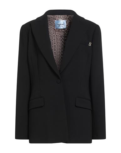 Blugirl Woman Blazer Black Size 10 Polyester, Viscose, Elastane In Black