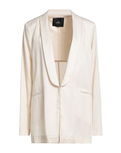 Actitude By Twinset Woman Blazer Cream Size L Lyocell In White