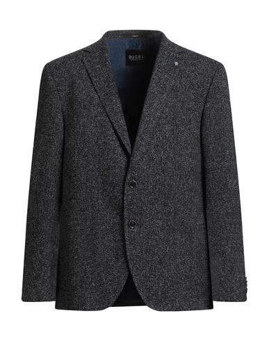 Digel Man Blazer Midnight Blue Size 46 Polyester, Viscose In Blue