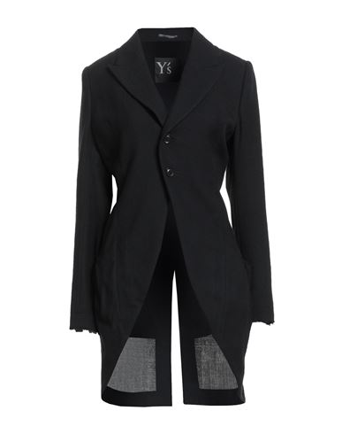 Y's Yohji Yamamoto Woman Blazer Black Size 1 Wool In Black