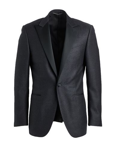 Canali Man Blazer Black Size 46 Wool In Black