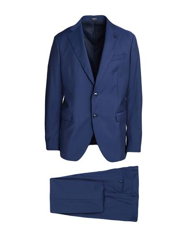 Breras Milano Man Suit Navy Size 48 Virgin Wool In Blue
