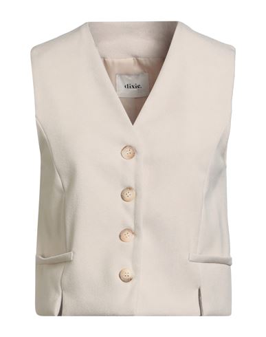 Dixie Woman Tailored Vest Beige Size M Polyester, Elastane In Neutral