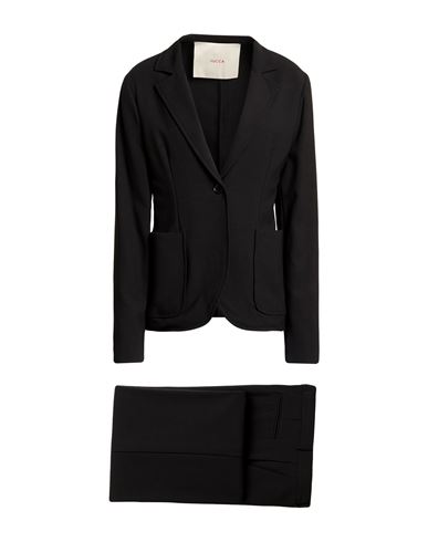 Jucca Woman Suit Black Size 10 Viscose, Polyester, Elastane In Black